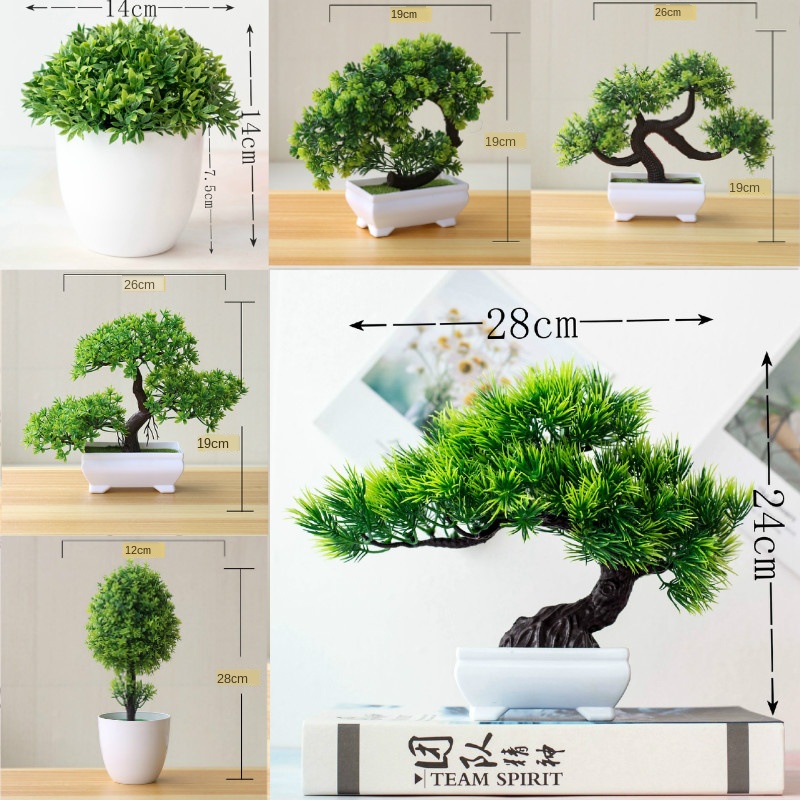 Bonsai Garden Sushi - Novas plantas artificiais verdes bonsai pequena