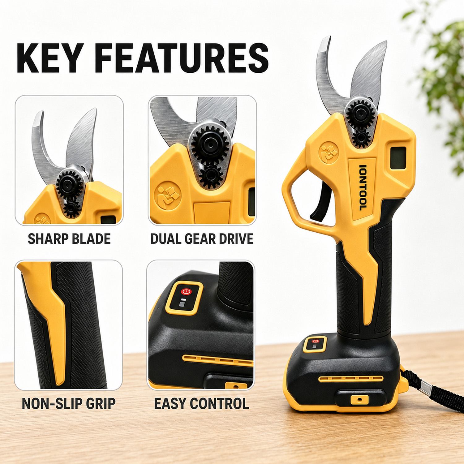 Tesoura de Poda Sem Fio IONTOO - Bonsai Garden Tools avaliação e preço
