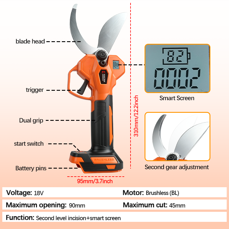 Tesoura de Poda Elétrica Sem F - Bonsai Garden Tools avaliação e preço